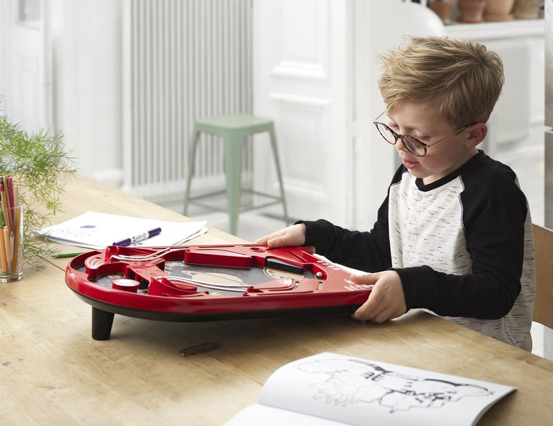 BRIO 34017 Pinball Game - Classic Vintage Arcade Style | Engaging Brain Game for Kids and Adults | Ideal Gift for Ages 6 and Up, Red - Image 2